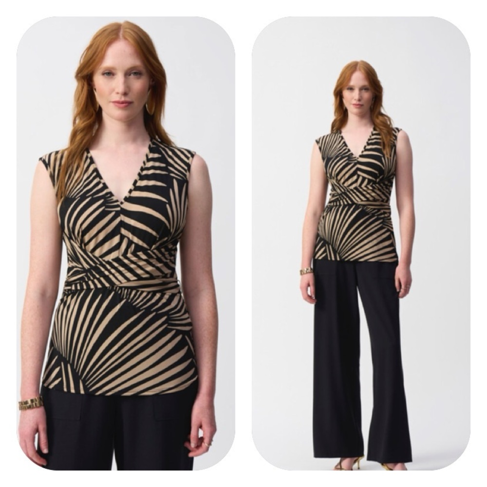 Joseph Ribkoff Geometric Pullover Top